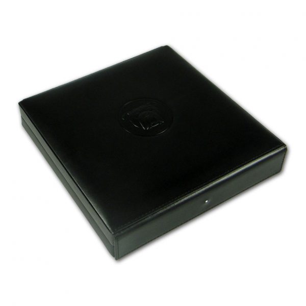 Alfred Dunhills White Spot Bulldog Travel Humidor (10) - Black